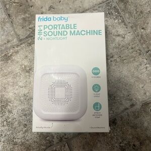 Frida Baby NWT White Portable Sound Machine plus Nightlight